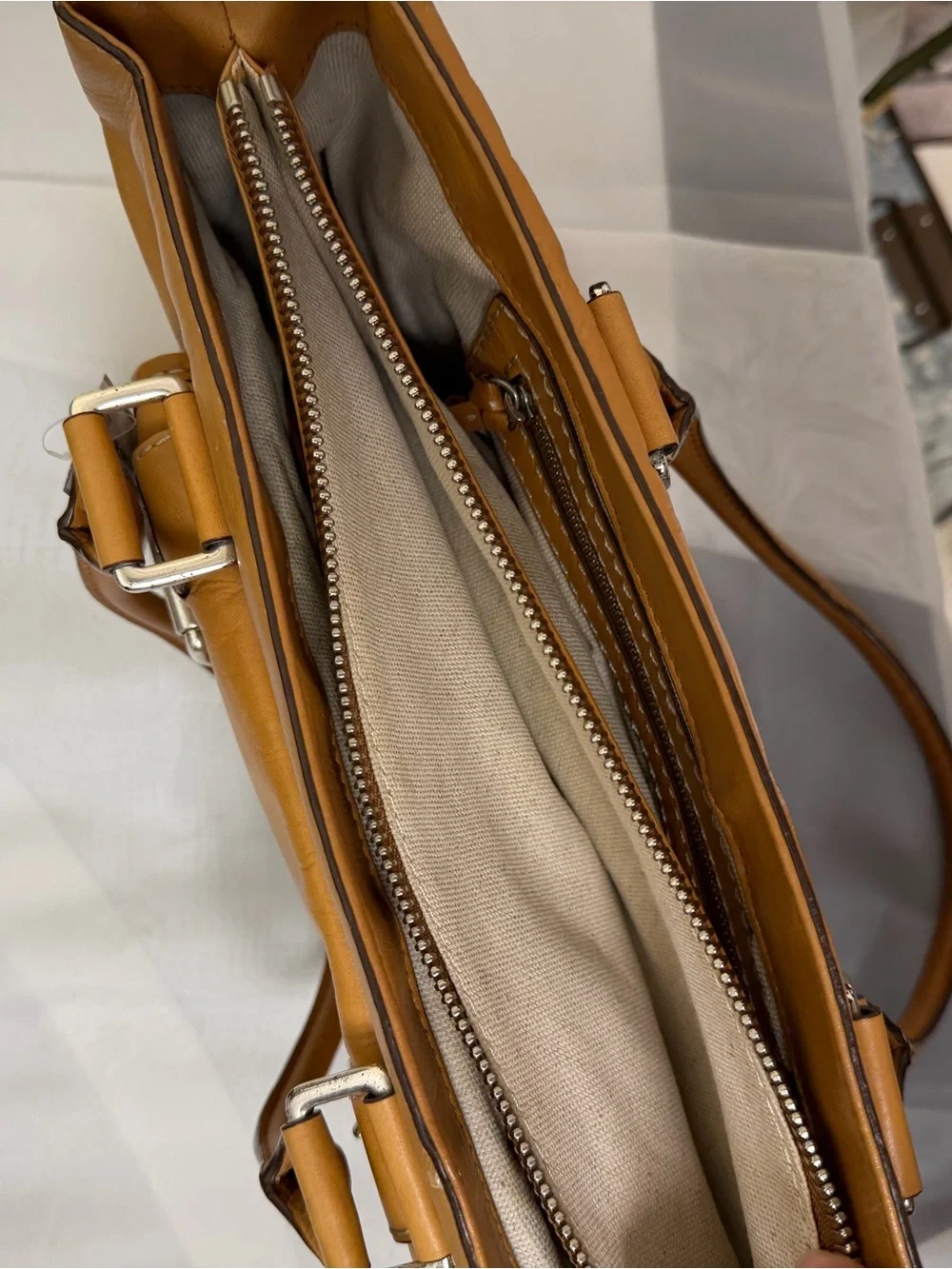 Michael Kors Brown Vintage Buckle Detail Bag